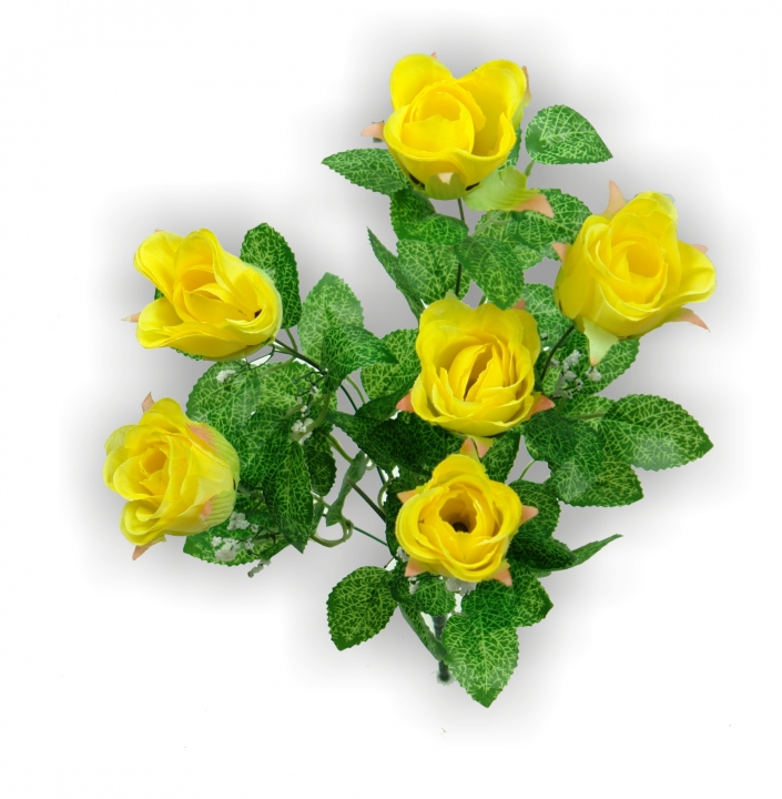 Rosenstrauß Gelb (12 Stück)