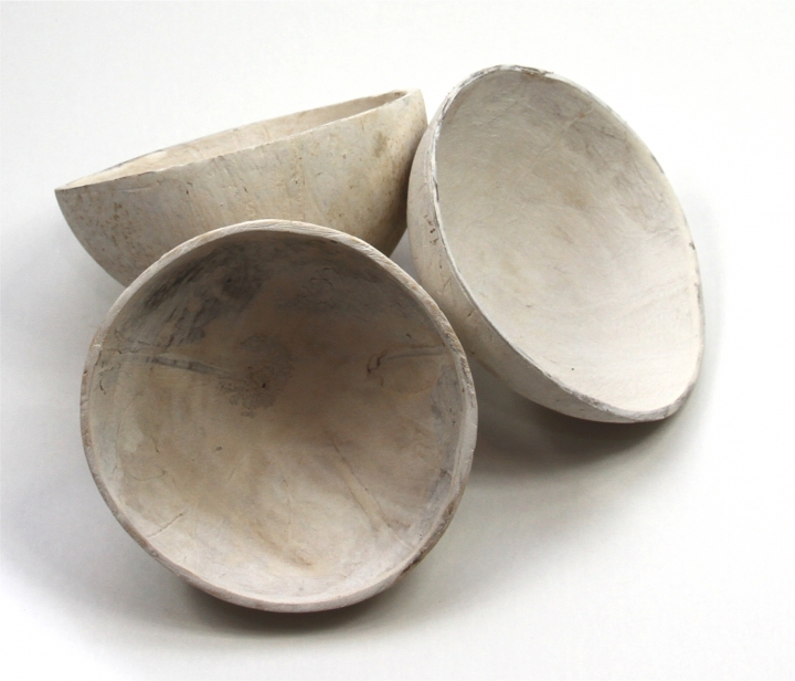 Kokosschale Becher Stonewashed ( ca. Ø 10-13cm ) (12 Stück)