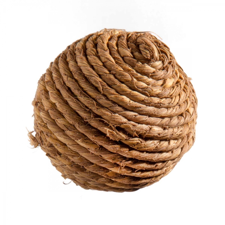 Deko Ball mit Kordel Natur ( Ø 6,5cm ) (350 Stück)
