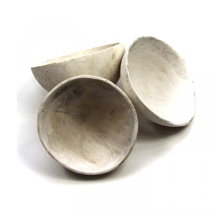 Kokosschale Becher Stonewashed ( ca. Ø 10-13cm ) (12 Stück)