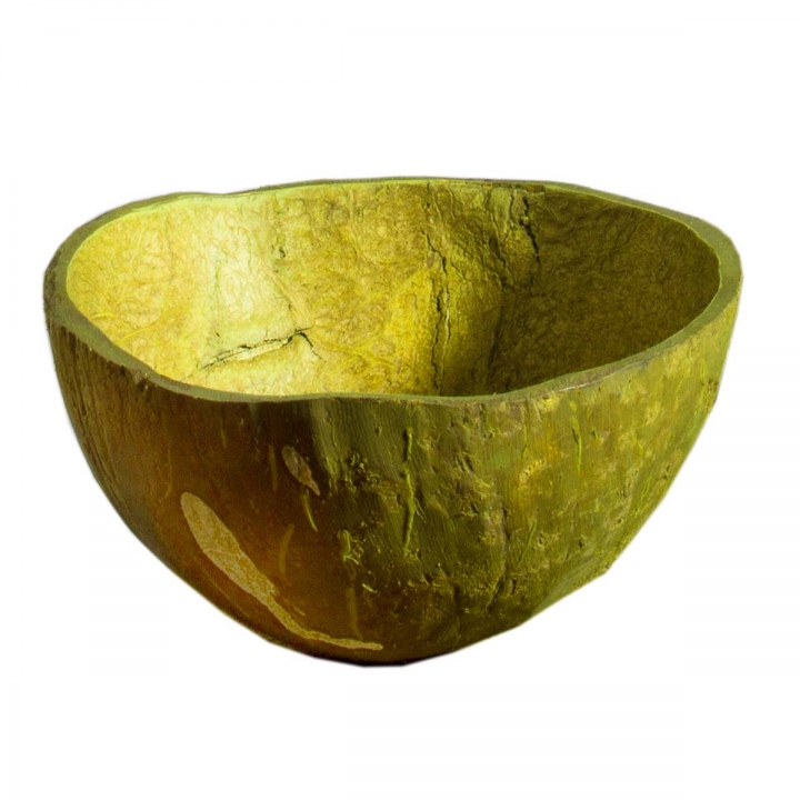 Kokosschale Becher Set in Farbe ( 6 Farben je 2 Stück - ca. Ø 10-13cm )