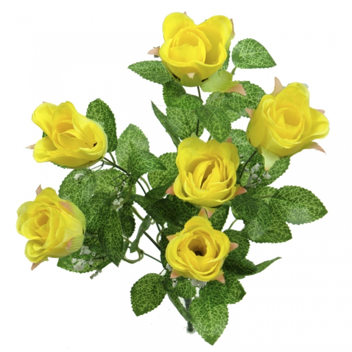 Rosenstrauß Gelb (12 Stück)